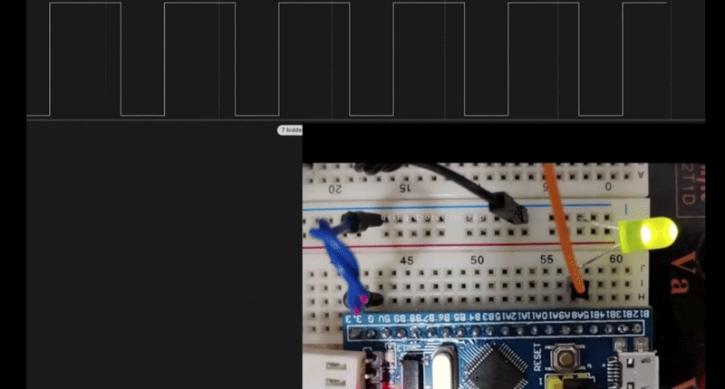 LED variando brilho com PWM